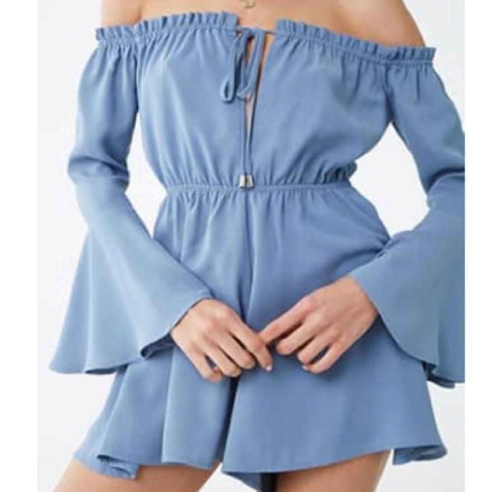 Bell sleeve romper